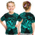 (Custom Personalised) Aquarius Zodiac Polynesian T Shirt Kid Unique Style - Turquoise LT8 - Polynesian Pride