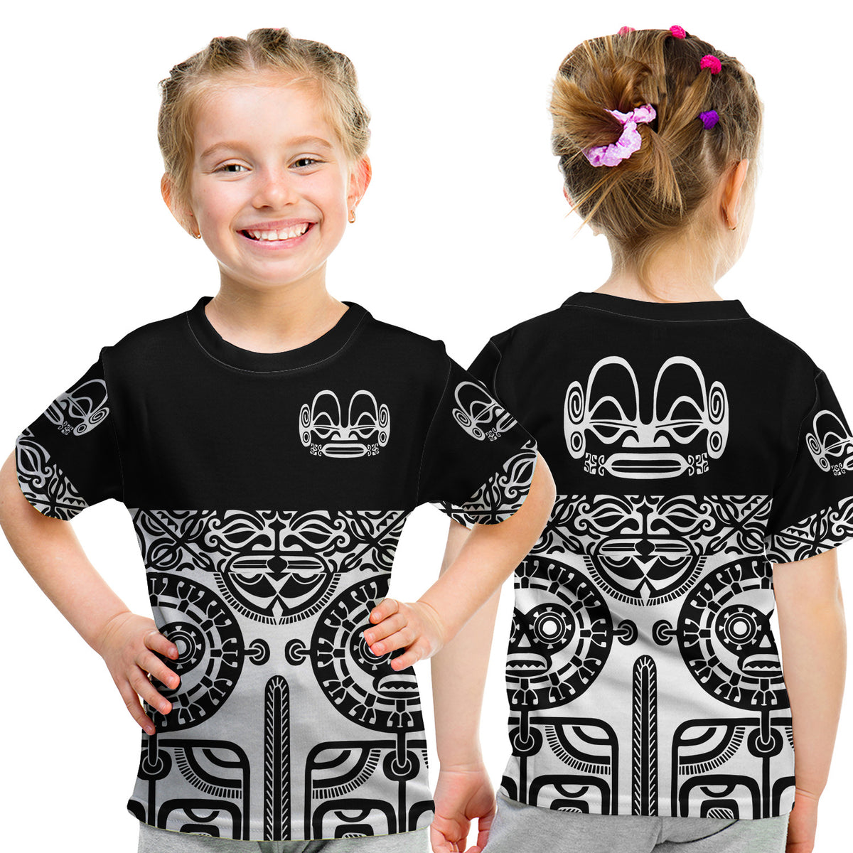 Marquesas Islands T Shirt Kid Marquesan Tattoo Special Style - Black LT8 Youth XL Size14 - Polynesian Pride