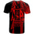 (Custom Text) Samoa T Shirt Samoan Coat of Arms Polynesian Tattoo Red New - Polynesian Pride