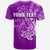 Custom Polynesian Hammerhead shark T Shirt Purple Style LT6 - Polynesian Pride