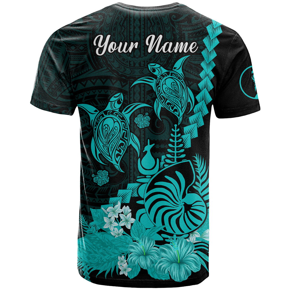 Custom New Caledonia Valentine Couple T Shirt My Sunshine Polynesia Turtle Turquoise LT14 - Polynesian Pride