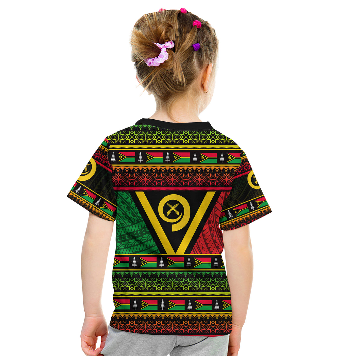 Vanuatu Province T Shirt Kid Of Vanuatu Christmas LT6 - Polynesian Pride