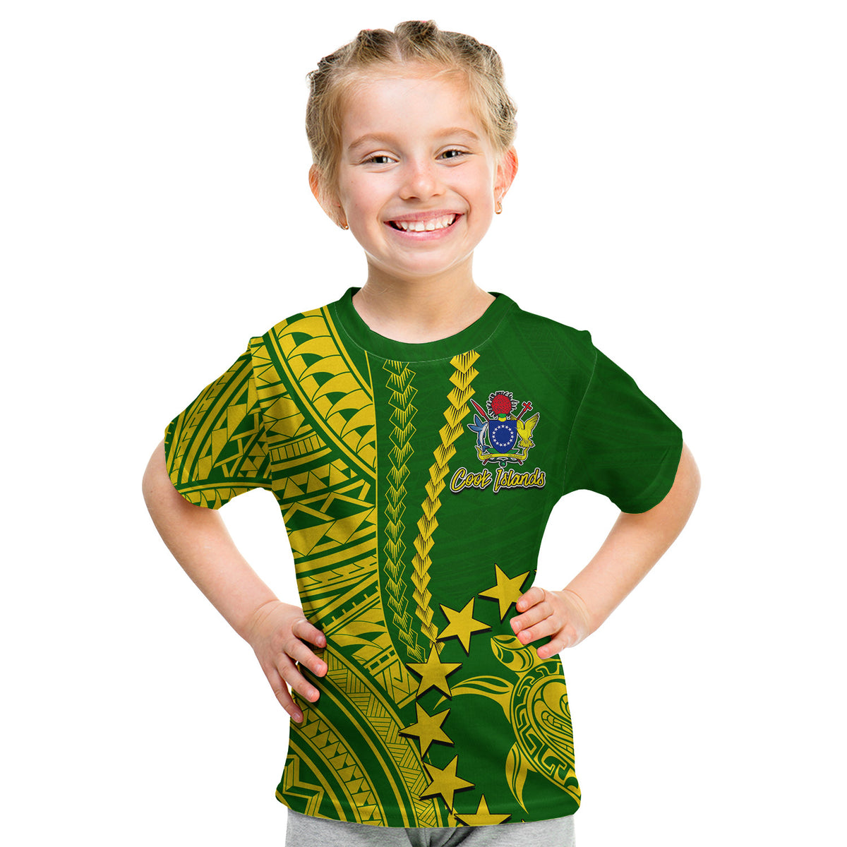 Cook Islands Polynesian T Shirt KID LT6 Youth XL Size14 - Polynesian Pride