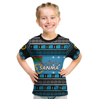 Sanma Province T Shirt Kid Of Vanuatu Christmas LT6 - Polynesian Pride