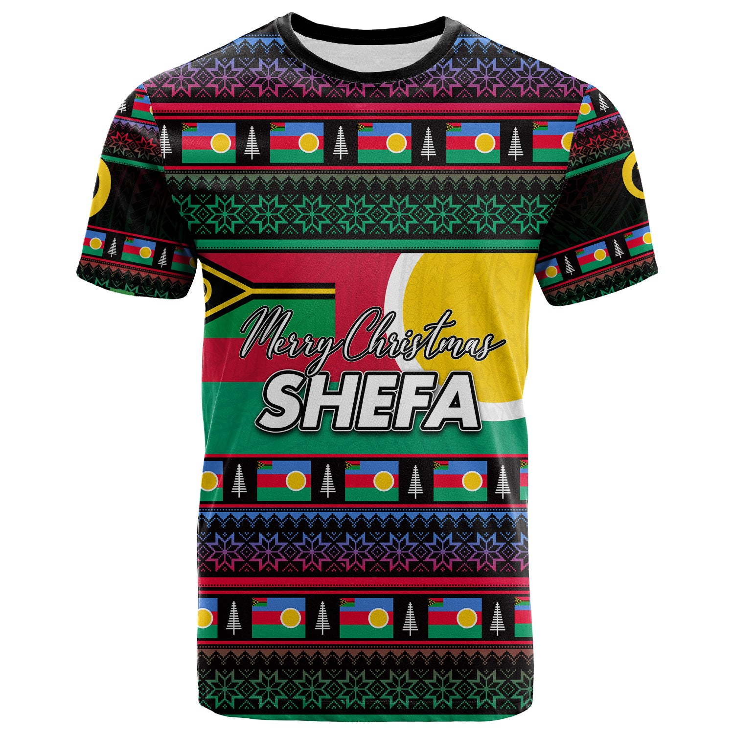 Shefa Province T Shirt of Vanuatu Christmas 2021 LT6 Unisex Red - Polynesian Pride