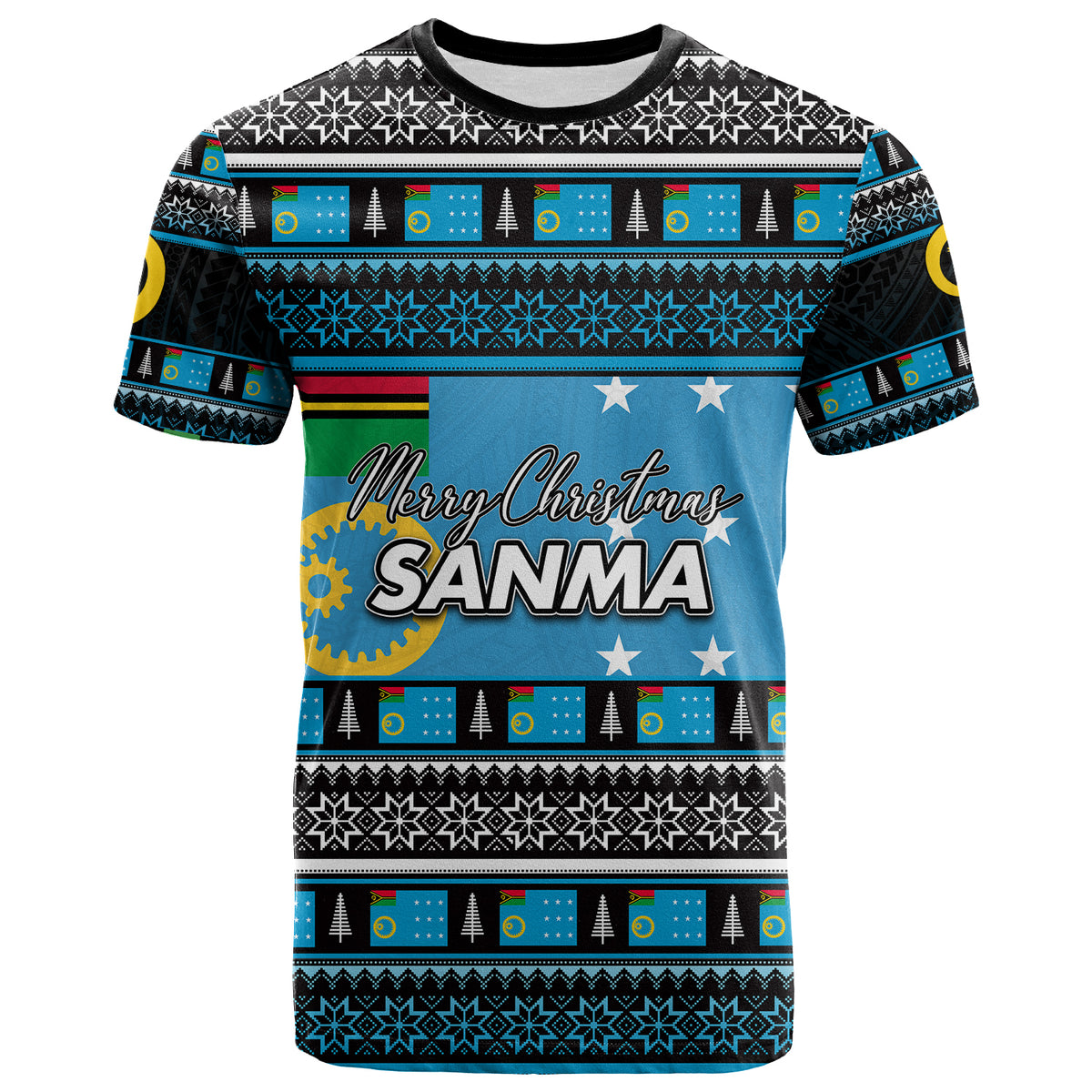 Sanma Province T Shirt of Vanuatu Christmas 2021 LT6 Unisex Blue - Polynesian Pride
