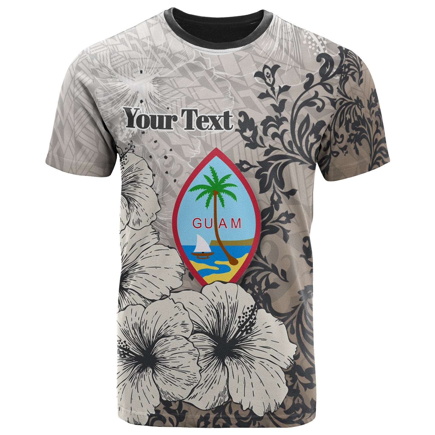 Guam T Shirt Custom Vintage Luxury Floral Style Unisex Art - Polynesian Pride