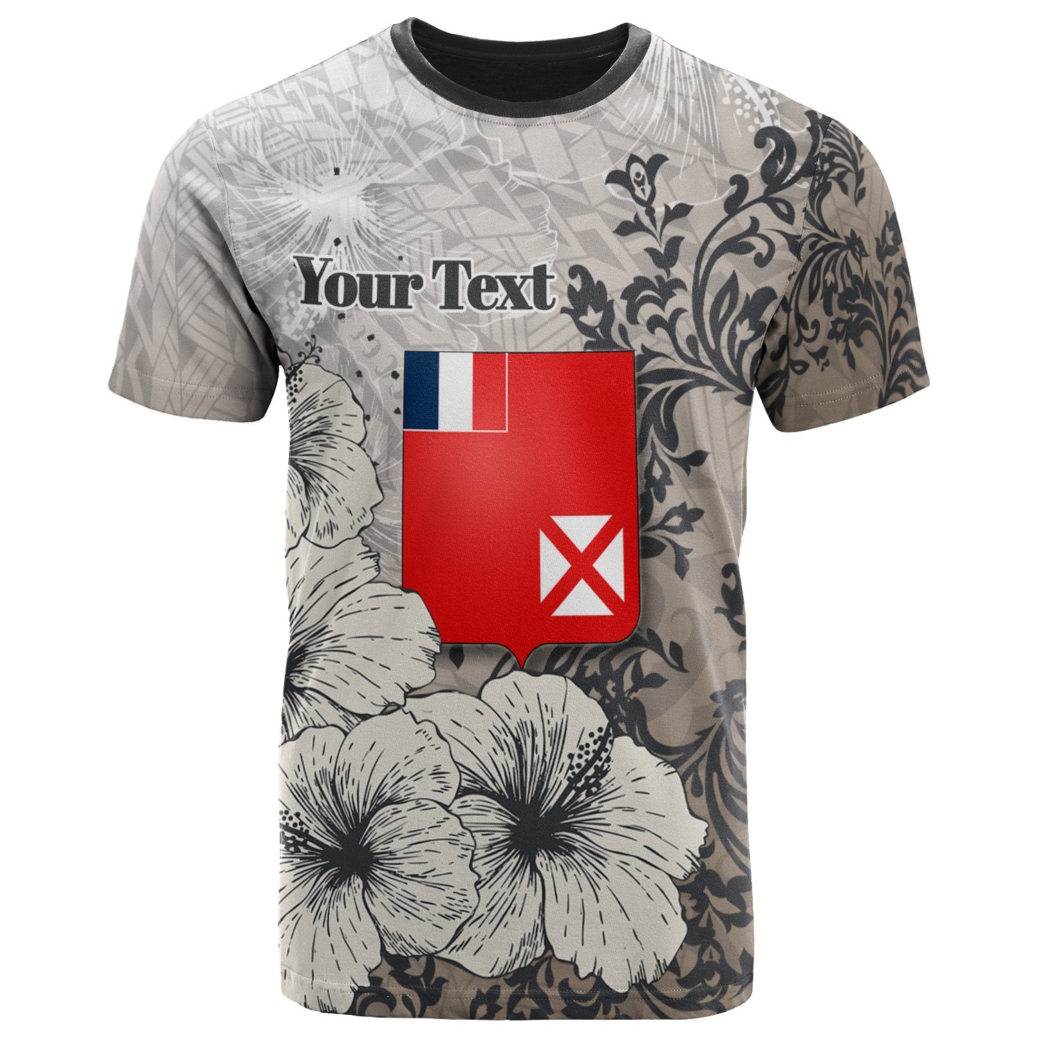 Wallis and Futuna T Shirt Custom Vintage Luxury Floral Style Unisex Art - Polynesian Pride