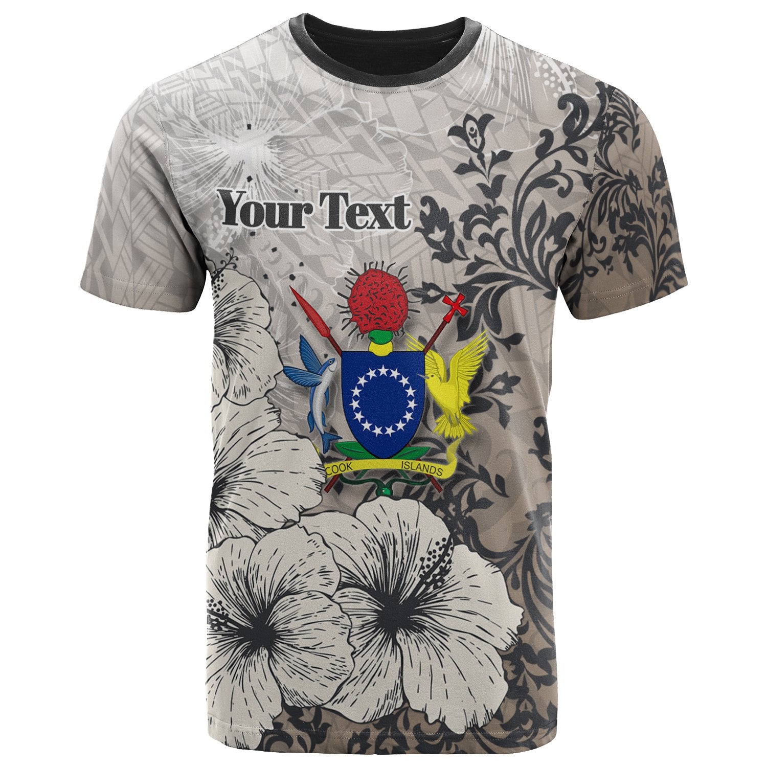 Cook Islands T Shirt Custom Vintage Luxury Floral Style Unisex Art - Polynesian Pride