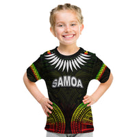 (Custom Personalised) Samoa Ula Nifo Tribal T Shirt KID Reggage Style LT6 Youth XL Size14 - Polynesian Pride