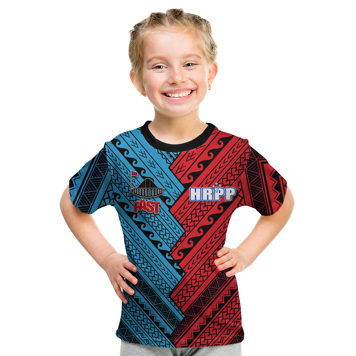 Hrpp And Fast Samoa T Shirt Kid Half Style LT6 - Polynesian Pride