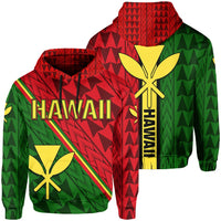 Kanaka Polynesian Hoodie Energetic Unisex Red - Polynesian Pride