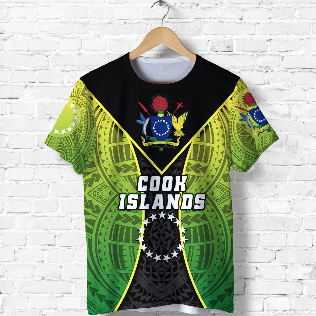 Custom Cook Islands Rugby T Shirt Style Gown Unisex Green - Polynesian Pride