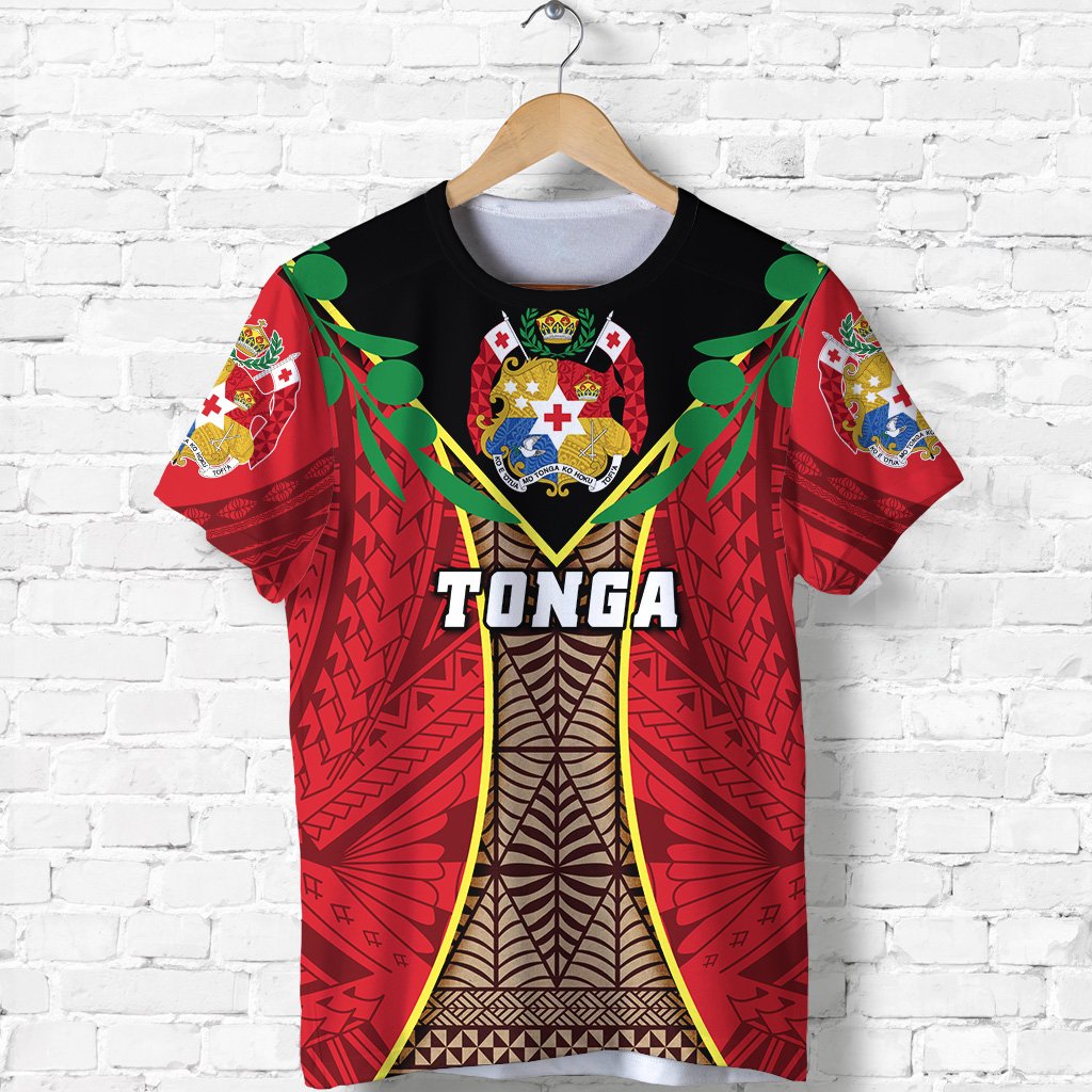 Custom Tonga Rugby T Shirt Style Gown Unisex Red - Polynesian Pride