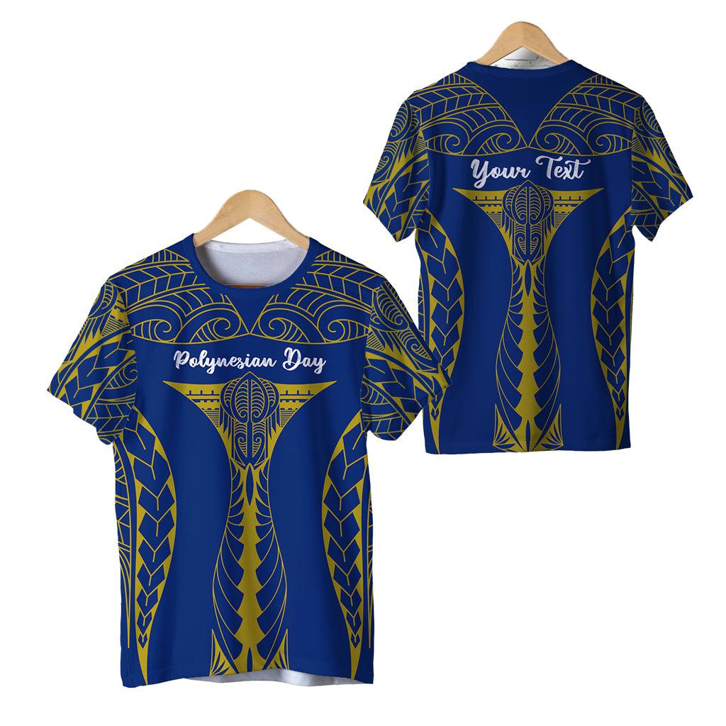 Custom Polynesian Day T Shirt Elegant Style LT16 Unisex Blue - Polynesian Pride