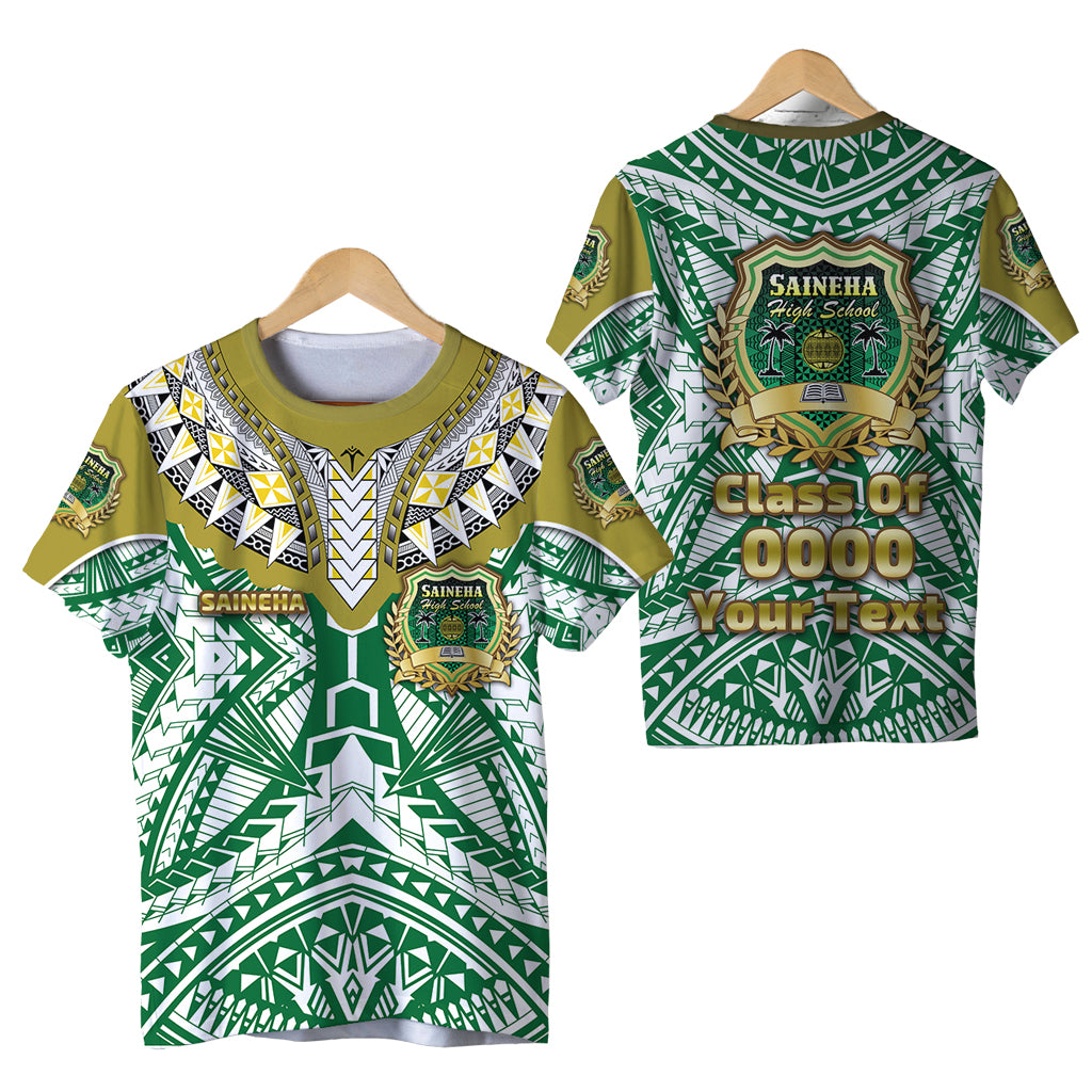 Custom Saineha Tonga T Shirt Polynesian Sport Style Special Class of LT16 Unisex Green - Polynesian Pride