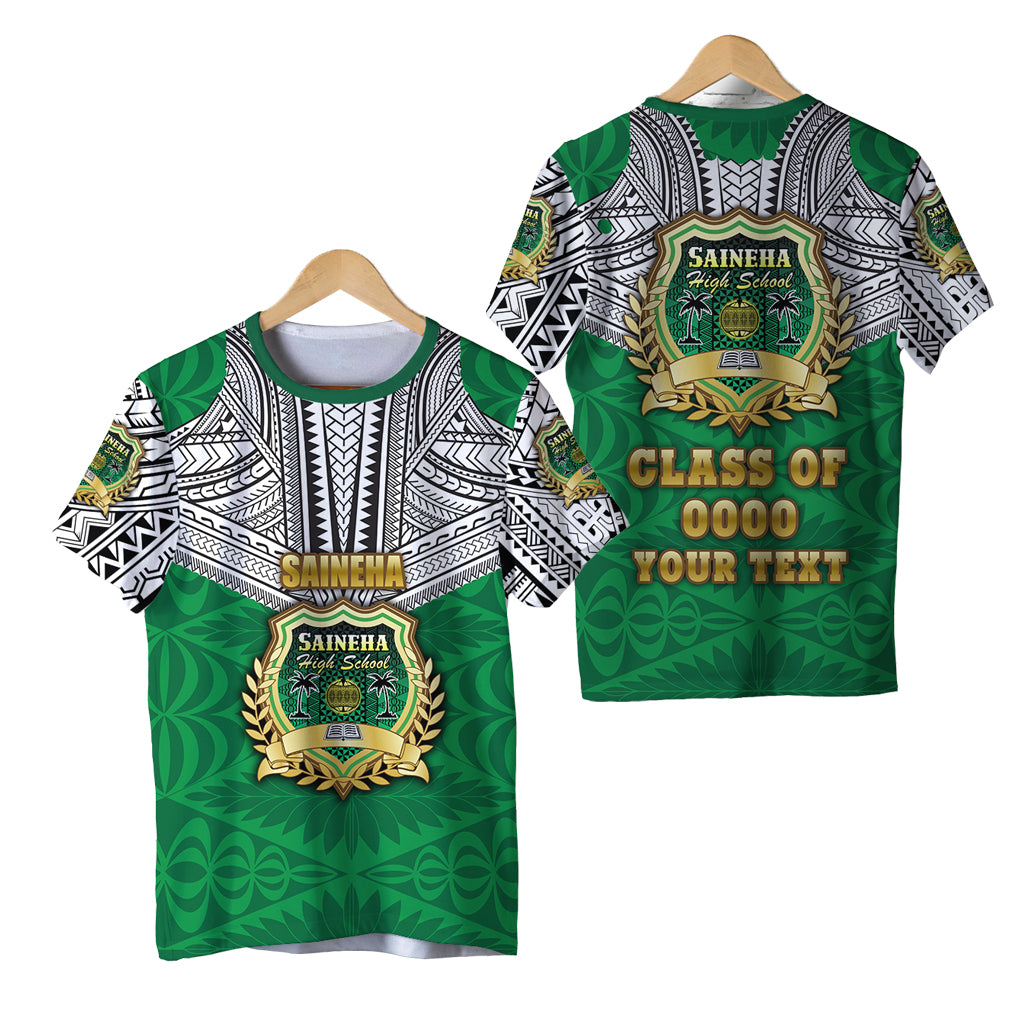 Custom Saineha Tonga T Shirt Polynesian tattoo Class of LT16 Unisex Green - Polynesian Pride