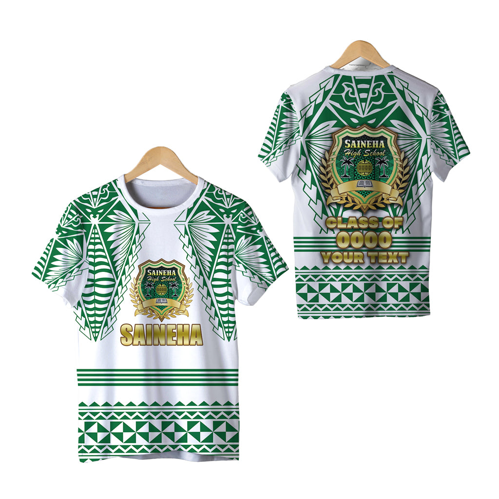 Custom Saineha Tonga T Shirt Tattoo Style Special Class of LT16 Unisex Green - Polynesian Pride