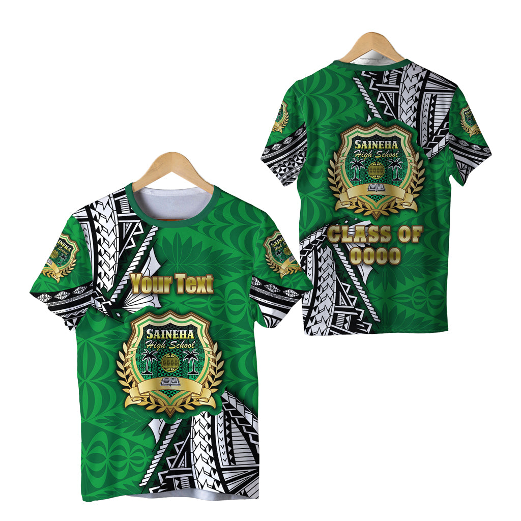 Custom Saineha Tonga T Shirt Polynesian Style Class of LT16 Unisex Green - Polynesian Pride