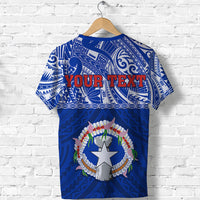 Custom Northern Mariana Islands T Shirt Polynesian CNMI Coat of Arms LT13 - Polynesian Pride