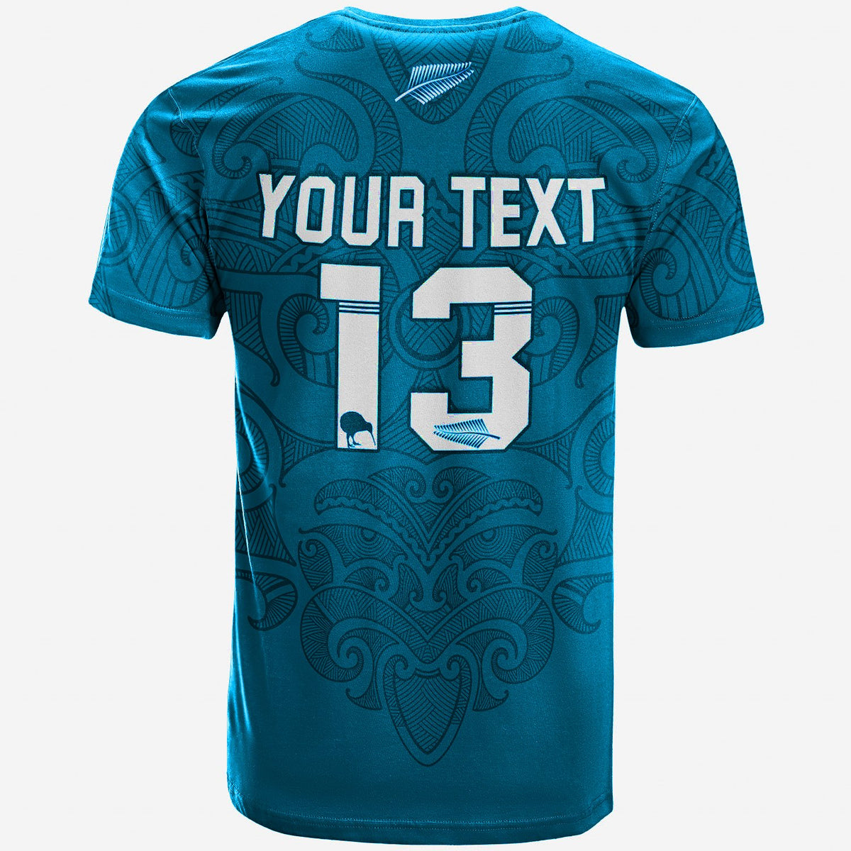 Custom Maori 2021 T Shirt Turquoise Aotearoa Tattoo Custom Text and Number LT13 - Polynesian Pride