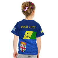 (Custom Personalised) Malampa Fiji Day T Shirt Kid Vanuatu Proud LT13 - Polynesian Pride