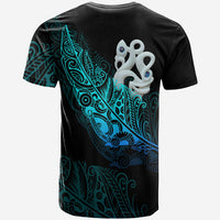 Custom Aotearoa T Shirt Fern Mix Manaia Matau LT13 - Polynesian Pride