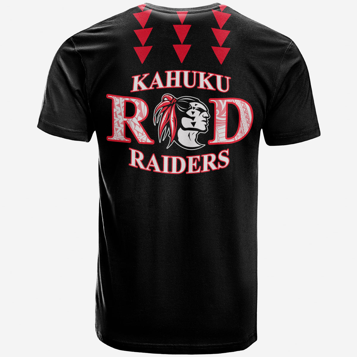 Red Raiders T Shirt Kahuku School LT13 - Polynesian Pride