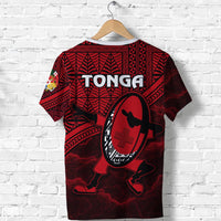 Tonga Rugby T Shirt Dab Trend Creative - Polynesian Pride