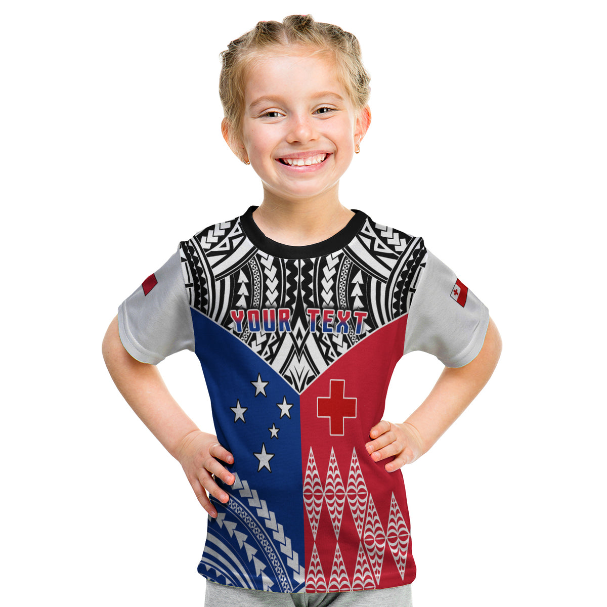(Custom Personalised) Spirit Of Tokouso T Shirt Kid Tonga And Samoa LT13 Youth XL Size14 - Polynesian Pride