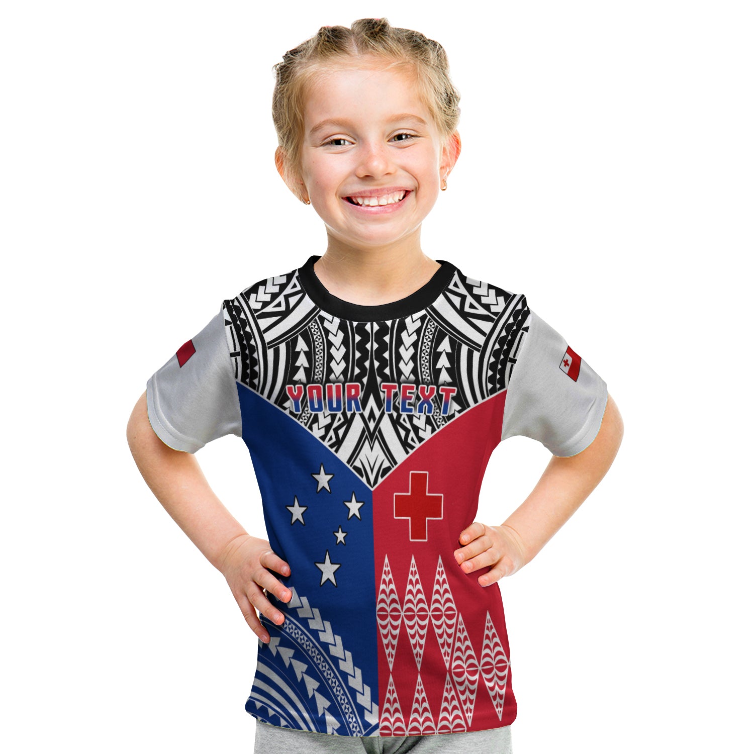 (Custom Personalised) Spirit Of Tokouso T Shirt Kid Tonga And Samoa LT13 Youth XL Size14 - Polynesian Pride