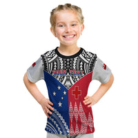 (Custom Personalised) Spirit Of Tokouso T Shirt Kid Tonga And Samoa LT13 Youth XL Size14 - Polynesian Pride