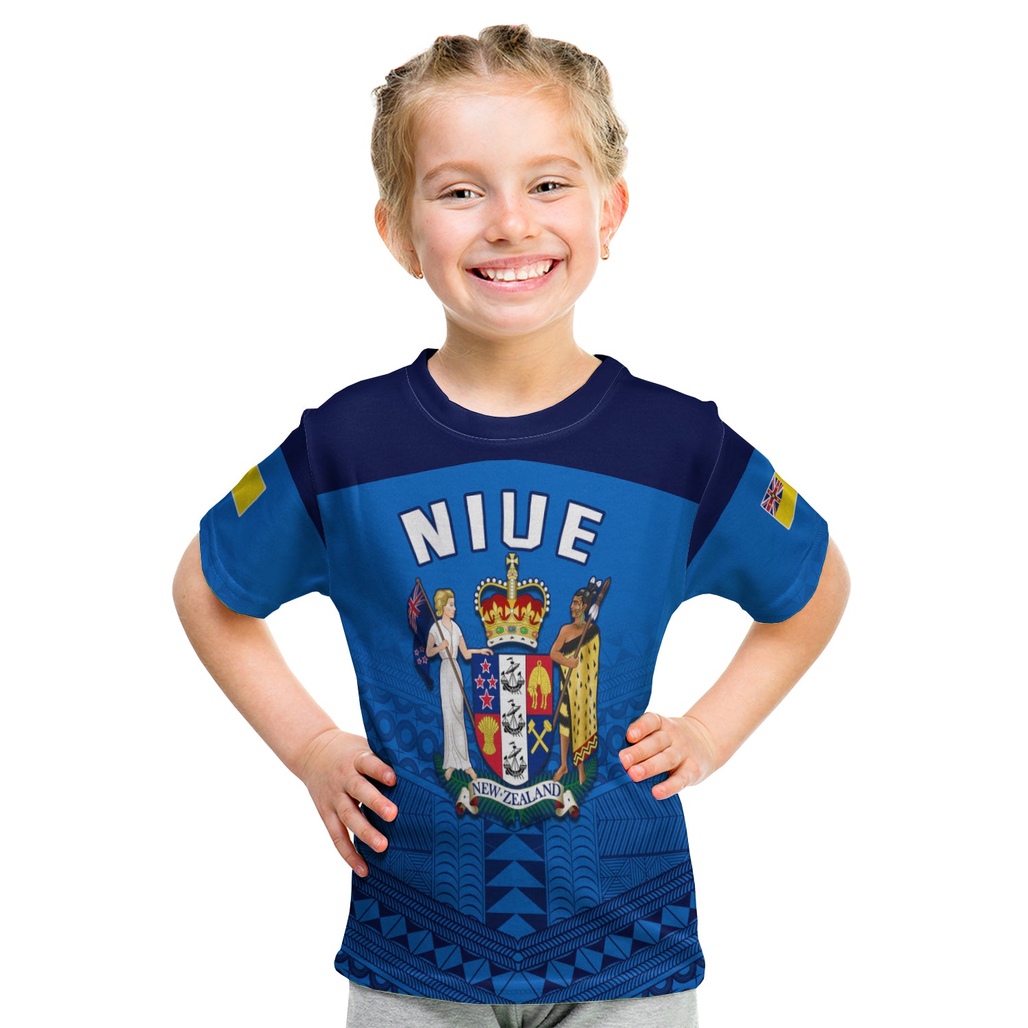 Niue T - Shirt Kid Rock Of Polynesia LT13 Youth XL Size14 - Polynesian Pride