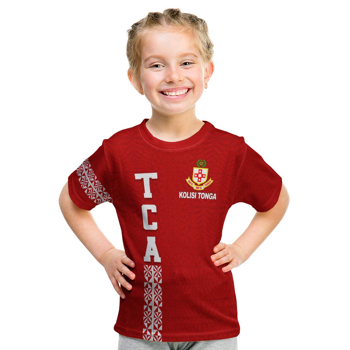 Kolisi Tonga T Shirt Kid - Tca LT13 Youth XL Size14 - Polynesian Pride