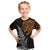 (Custom Personalised) Leo Zodiac Style Maori T Shirt Kid Orange Lion LT13 - Polynesian Pride