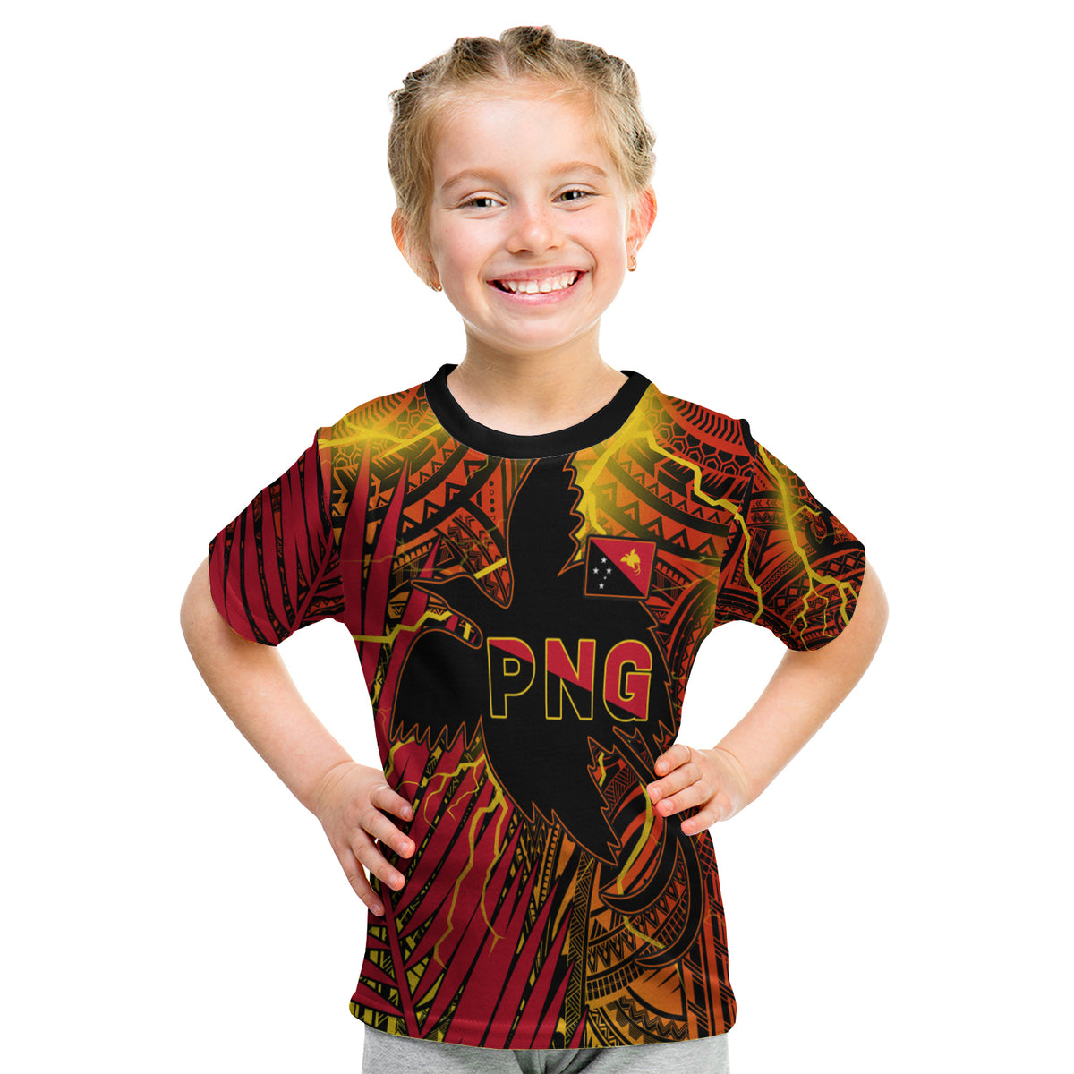 Papua New Guinea T Shirt Kid Style Stalwart Polynesian LT13 Youth XL Size14 - Polynesian Pride