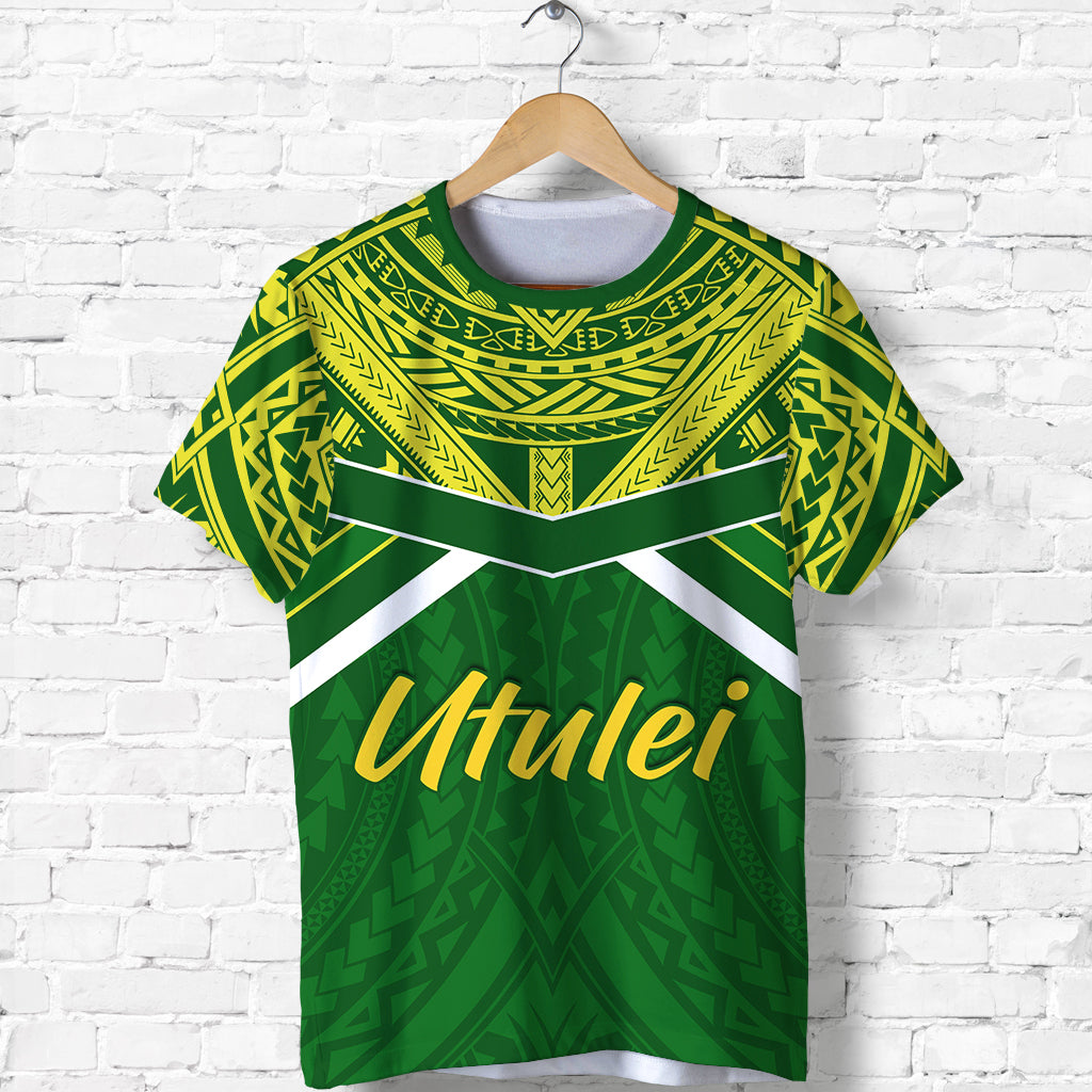 Custom Utulei Polyneisan T Shirt UT Never Say Die LT13 Unisex Green - Polynesian Pride