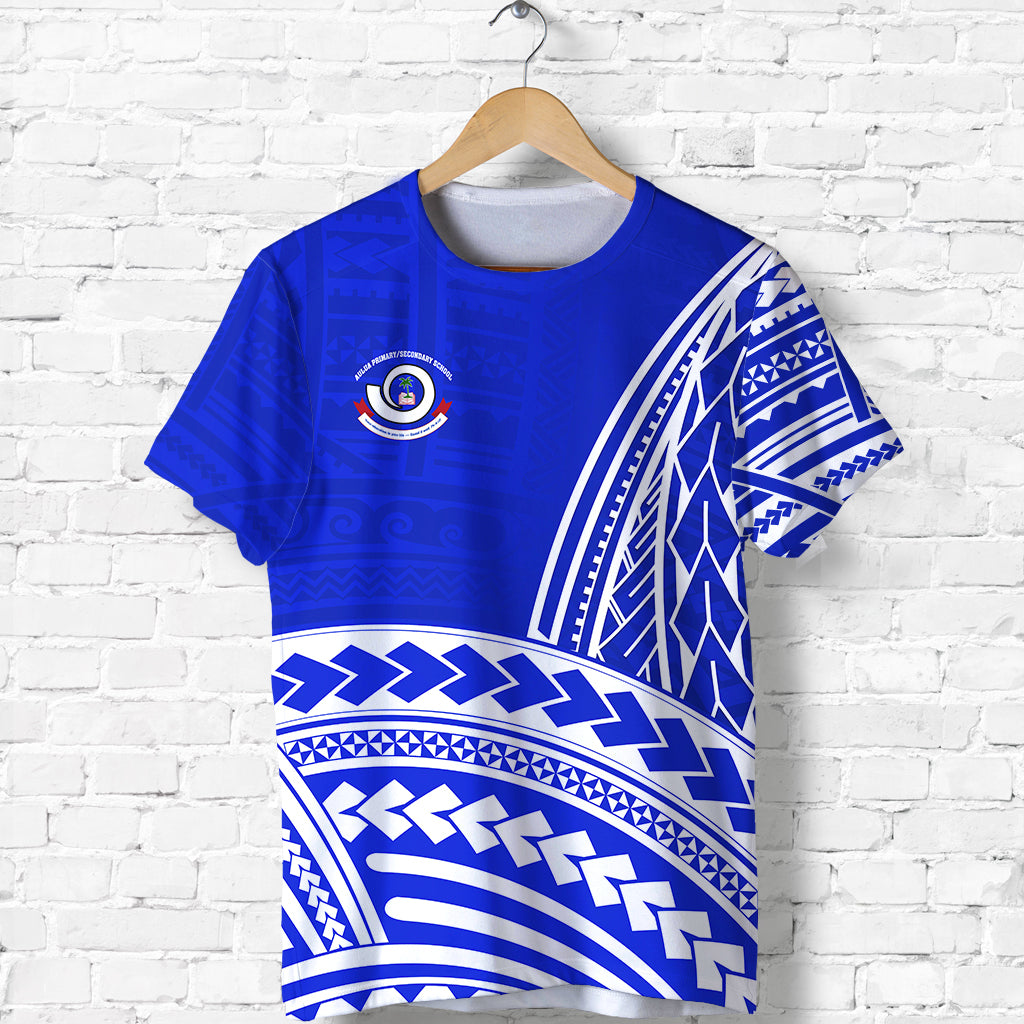 Aulua Primary/Secondary School T Shirt LT13 Unisex Blue - Polynesian Pride