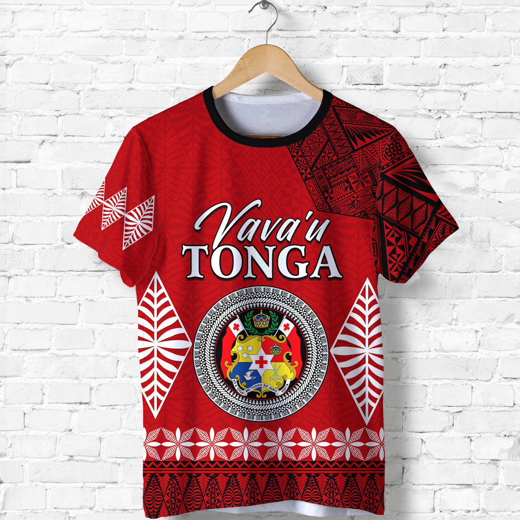Custom Vava u Tonga T Shirt Tongan Ngatu LT13 - Polynesian Pride