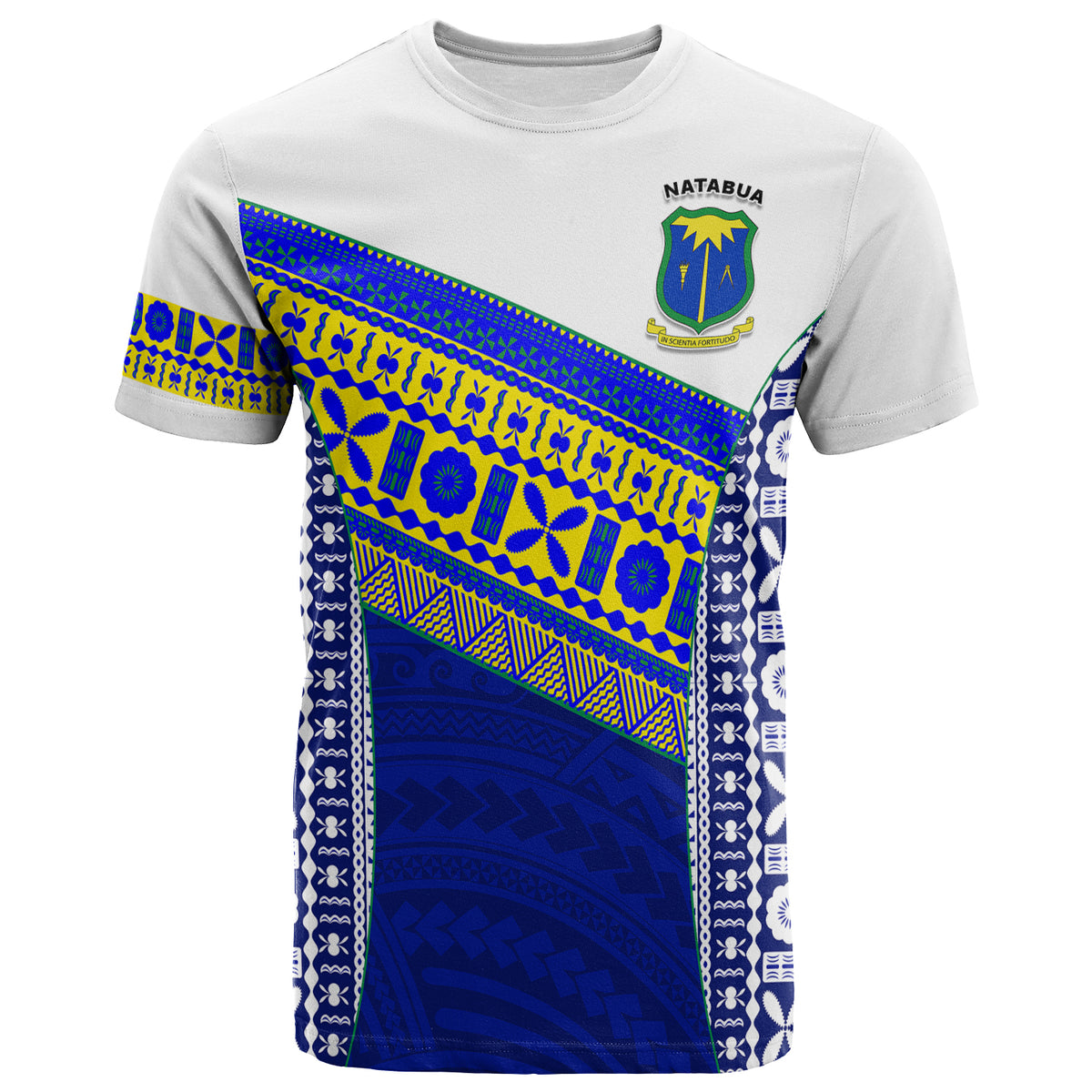 Natabua High School Fiji T Shirt NHS Polynesian LT13 Unisex Blue - Polynesian Pride