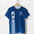 Kailua High School T Shirt KHS Hawaii Pattern LT13 Unisex Blue - Polynesian Pride