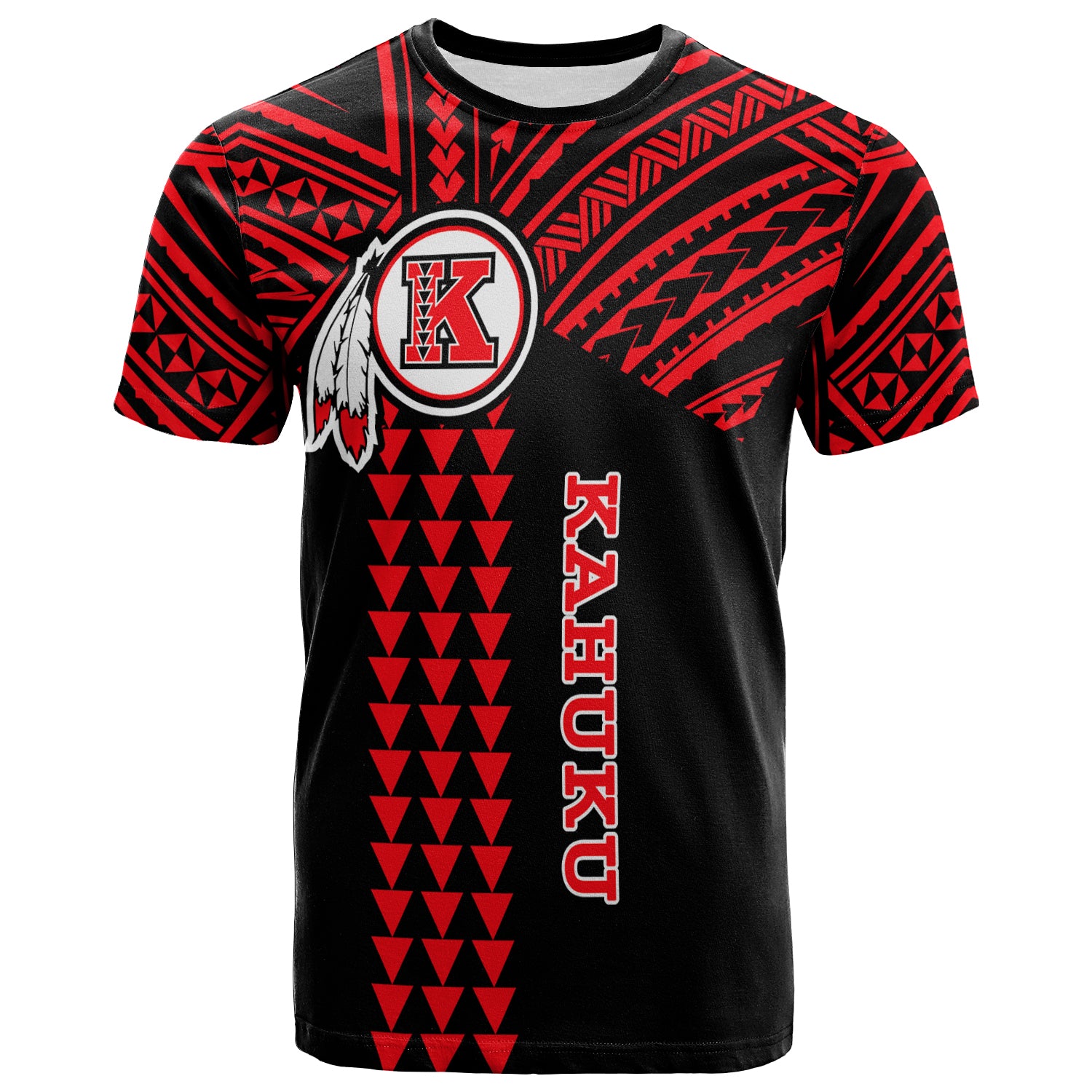 Kahuku Passionate T Shirt Hawaii High & Intermediate School LT13 Unisex Black - Polynesian Pride