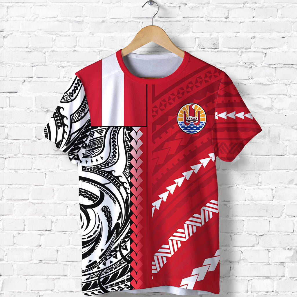 Tahiti Unique T Shirt Polynesia Pattern LT13 Unisex Red - Polynesian Pride