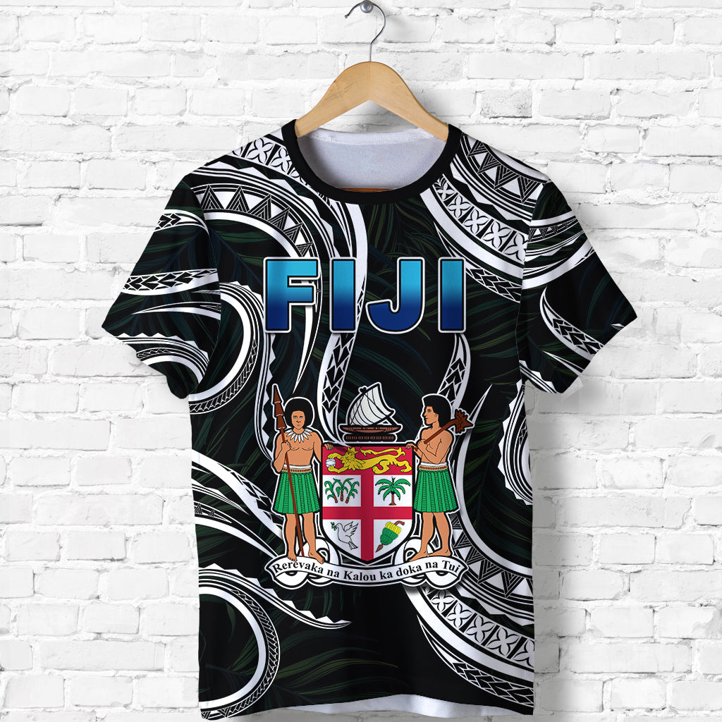 Fiji Coat of Arms T Shirt Polynesian mix Coconut Pattern LT13 - Polynesian Pride