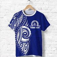 Custom Tupou College T Shirt Unisex Blue - Polynesian Pride
