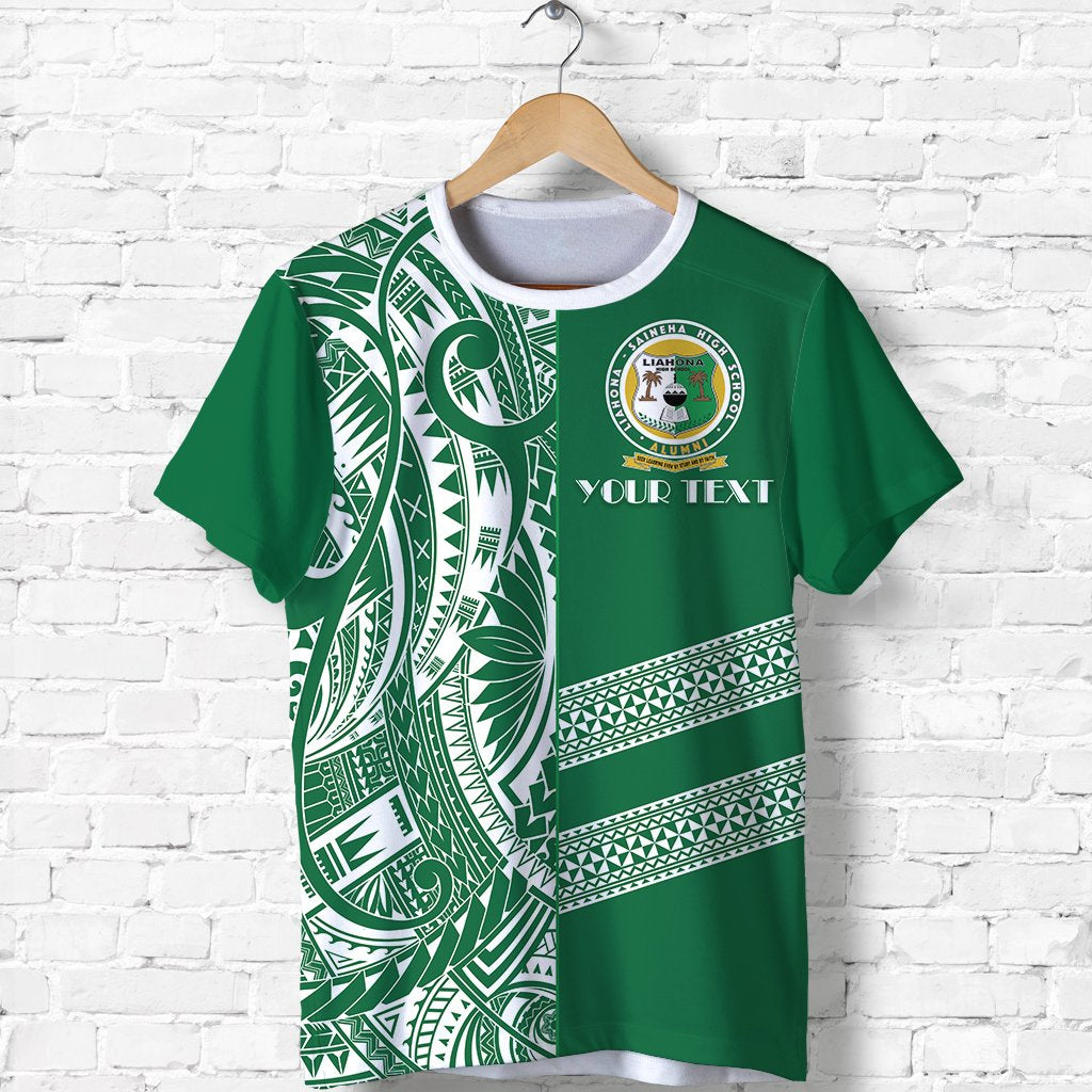 Custom Liahona High School T Shirt Fresh Tonga Unisex Green - Polynesian Pride