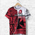 Custom Wallis and Futuna Rugby T Shirt Polynesian Clever Red Custom Text and Number - Polynesian Pride