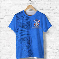 Custom APIFOOU COLLEGE T Shirt Blue Sky - Polynesian Pride