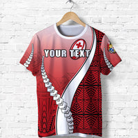 Custom Tonga Rugby T Shirt Confident Polynesian Unisex Red - Polynesian Pride