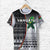 Custom Vanuatu Rugby T Shirt Impressive Version Black Custom Text and Number - Polynesian Pride